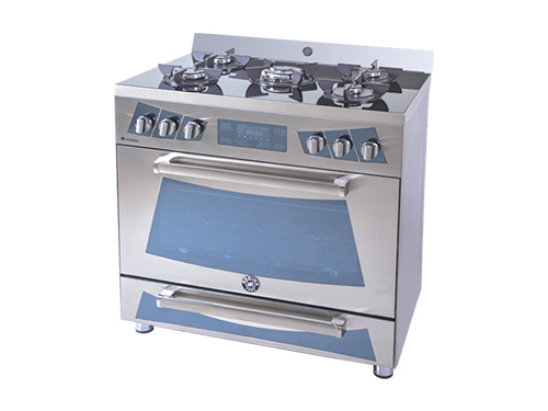 Glass surface Five Flames Gas Stove With Ovenm Model: 3012